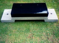 Base for Fixing Lawn Memorials